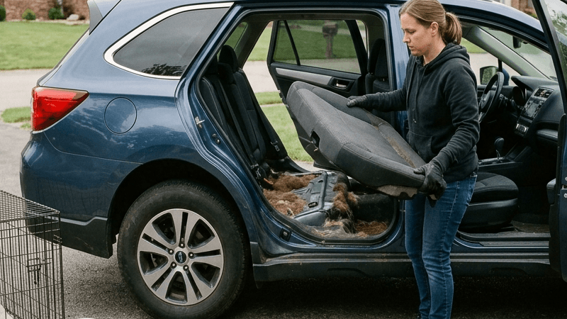 Steg 1: Förbered bilen — ta ut allt löst och skapa åtkomst