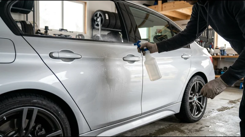 Steg 3: Spraya färgskiftande flygrostlösare (Iron Remover)