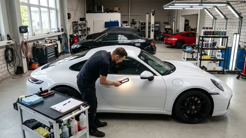 Steg 1: Tvätta bilen kliniskt ren och utför en egenkontroll mot MRF:s slitageguide