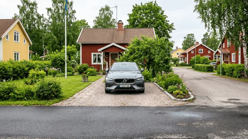 En bil i en modern gör-det-själv-tvätthall med oljeavskiljare.
